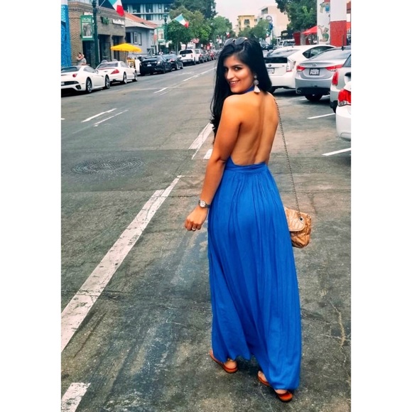 Lulus “Crescendo” Backless Wrap Low Cut Maxi Dress - Picture 14 of 16